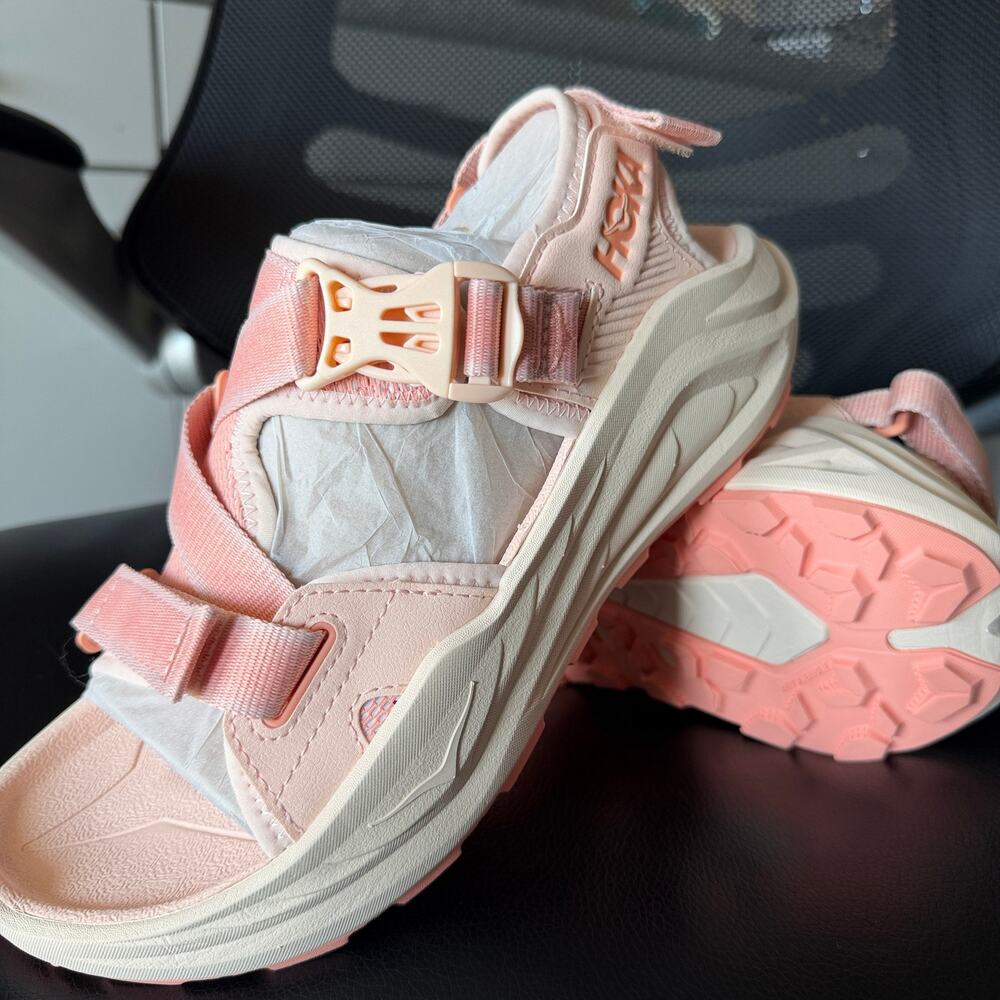 HOKA Women's Infini TC Sandal NWT US 8.5B DawnLight/Vanilla